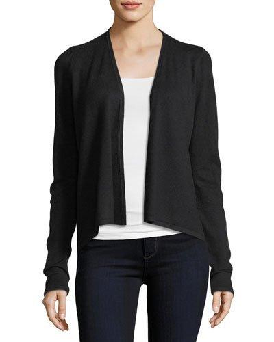 Faux-leather-patch Cardigan