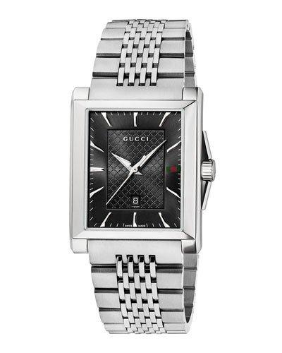 33mm G-timeless Steel Rectangle Bracelet Watch