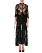 Sheer High-low Drawstring Sarabande