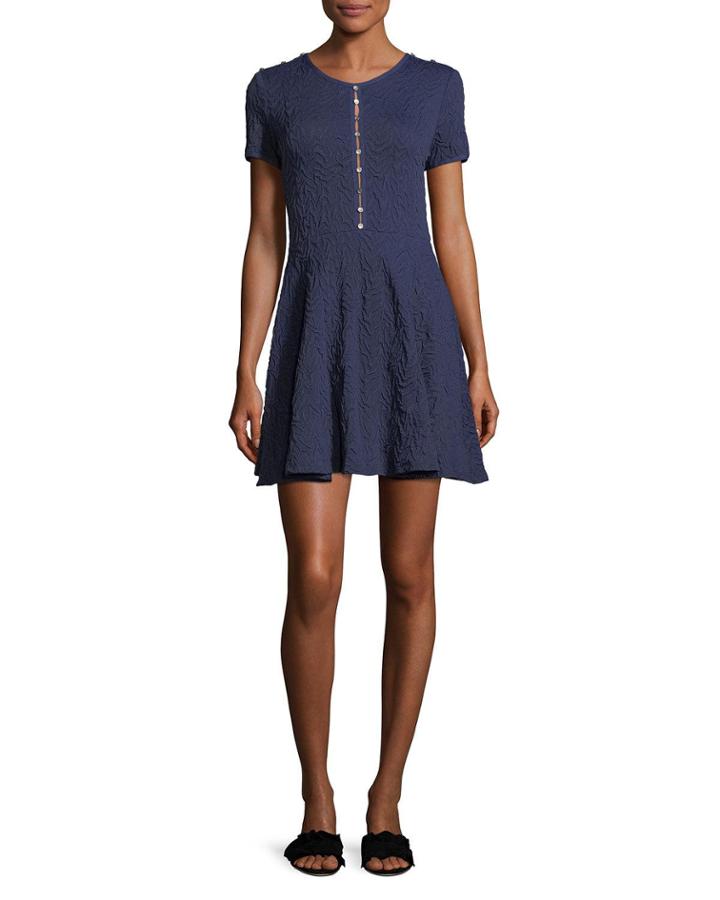 Desert Jacquard Button-front Flare