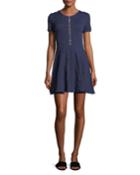Desert Jacquard Button-front Flare