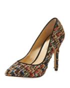 Prestige Metallic Tweed Point-toe Pumps