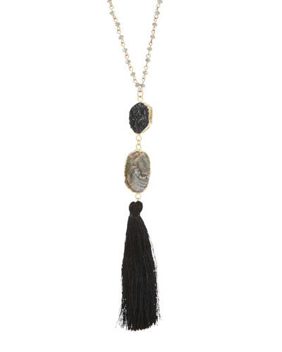 Triple-drop Tassel Pedant Necklace