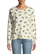 Eloisa Butterfly-print Pullover