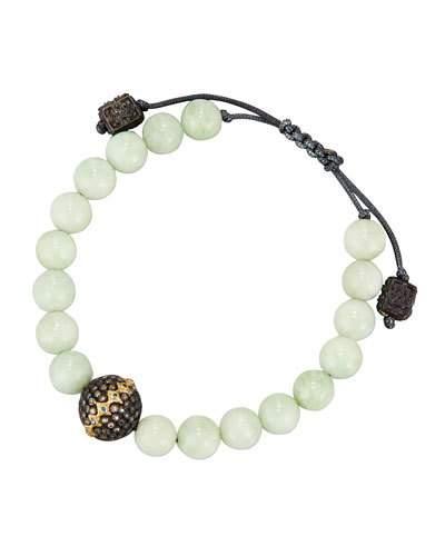 Old World Beaded Moonstone Bracelet W/