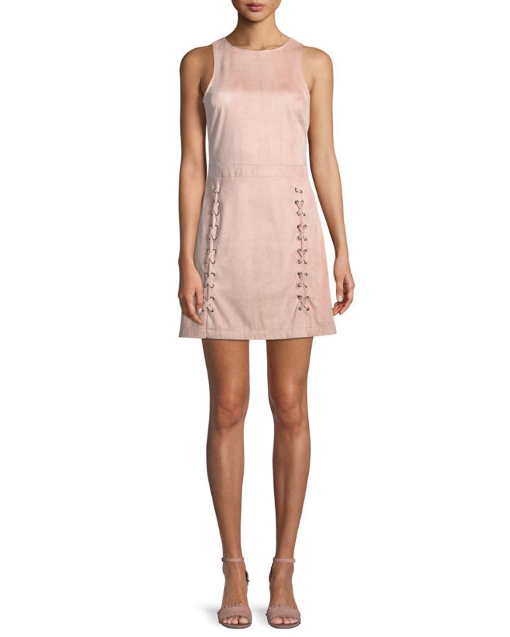 Daton Sleeveless Lace-up A-line