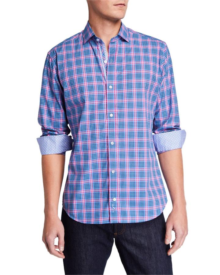 Men's Plaid Long-sleeve