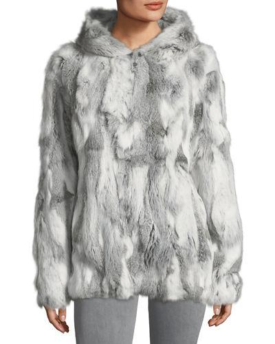 Hooded Fur Coat