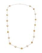 Elegant 14k Rope South Sea Pearl Yellow Sapphire Necklace