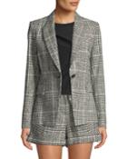 Rhett Plaid Single-button Dickey Jacket