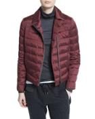 Asymmetric Zip-front Puffer Jacket
