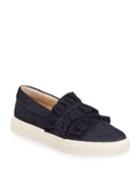 Odera Ruffle Suede Slip-on
