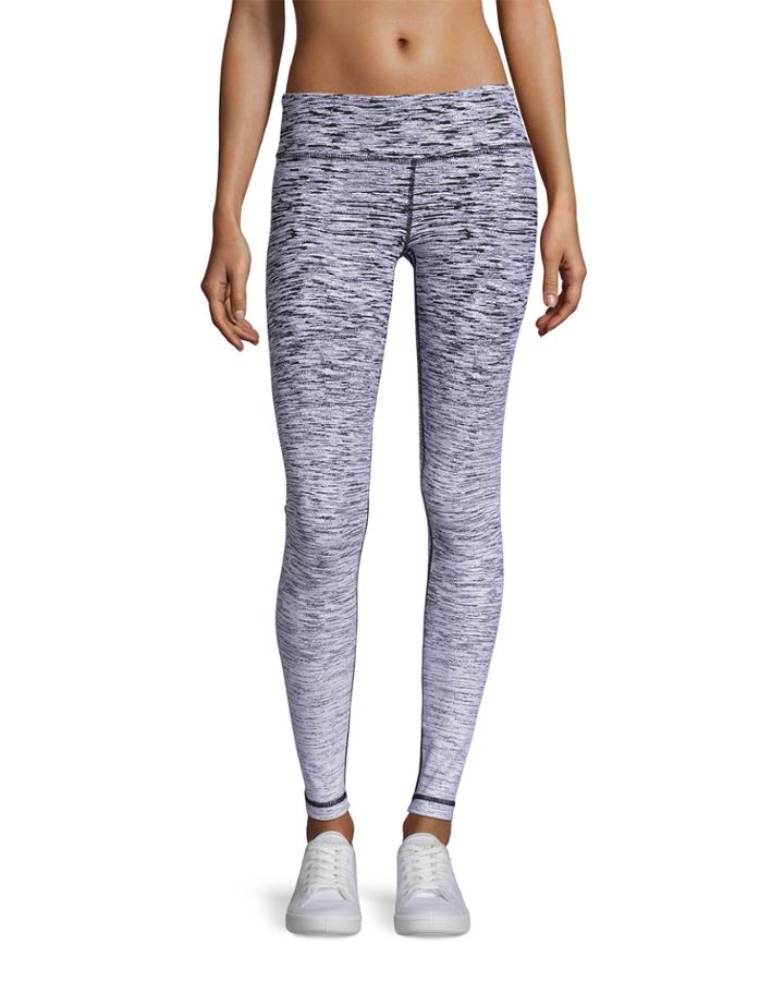 Reversible Ombre Athletic Leggings, White