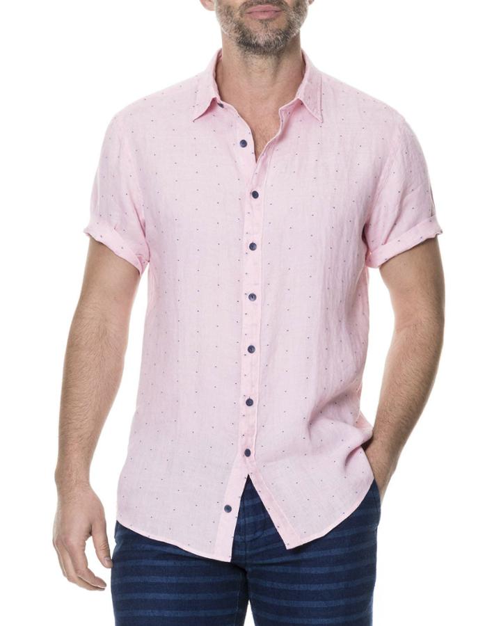 Men's Landmark Dotted Linen-blend