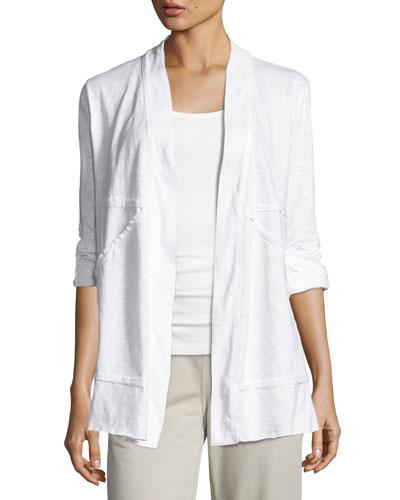 Forever Young Open-front Jacket, White