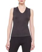 Silk Pique Jersey Tank Top