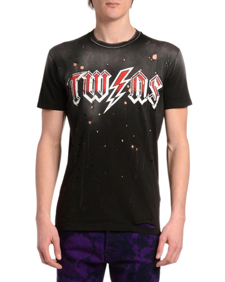 Men's Twins-graphic Lightning T-shirt