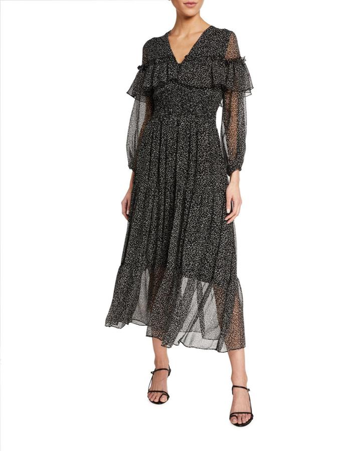 Kamila Printed Smocked