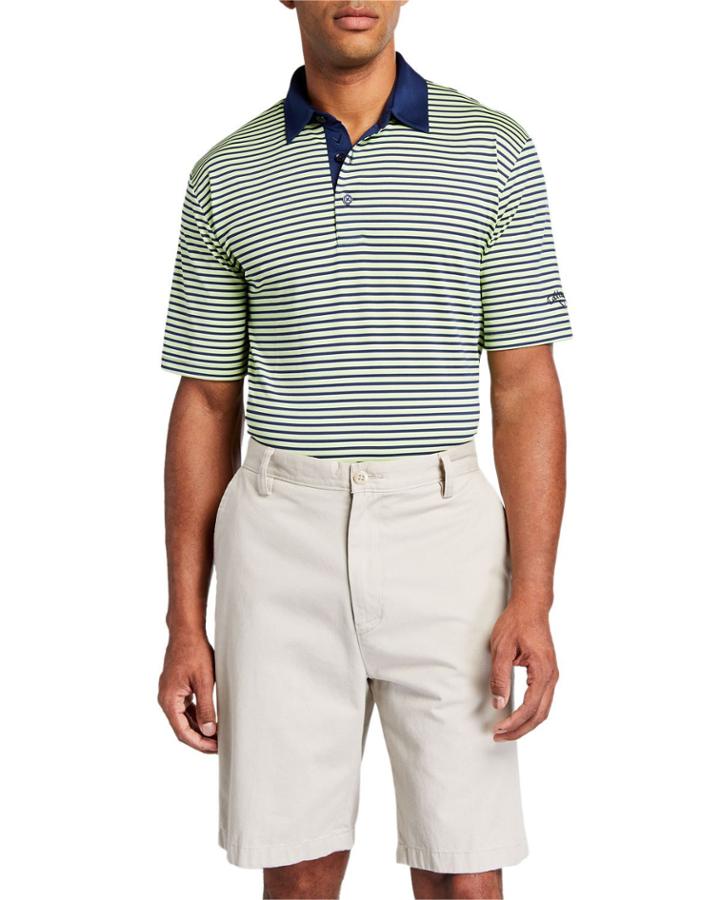 Men's Yarn-dyed Striped Color Polo