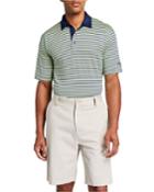 Men's Yarn-dyed Striped Color Polo
