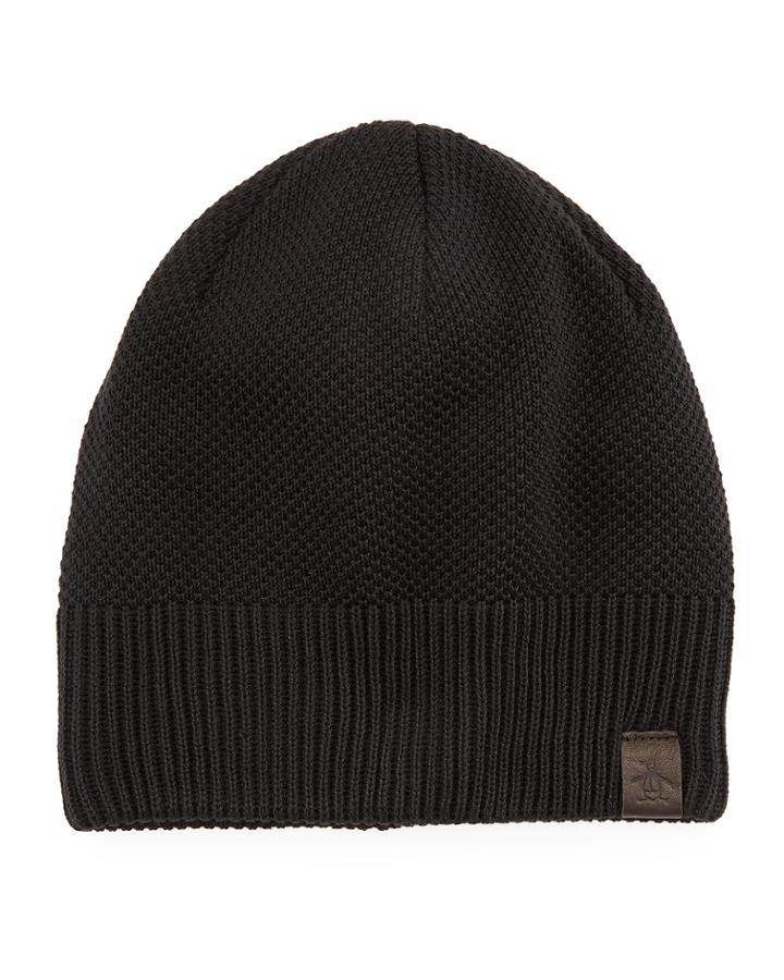 Popcorn-stitch Beanie