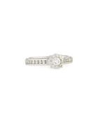 18k Diamond Bouquets Channel-set Engagement Ring,