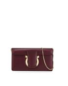 Gancini Leather Clutch Bag