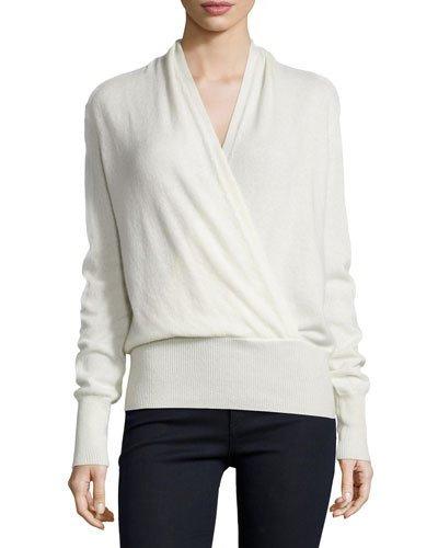 Faux-wrap Cashmere