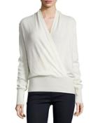 Faux-wrap Cashmere