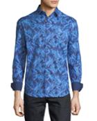 Men's Shaped-fit Brushstroke