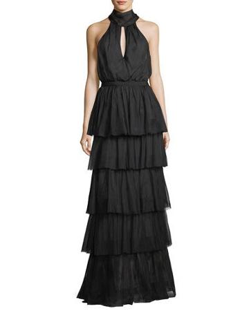 Harmonia Tiered-skirt Gown