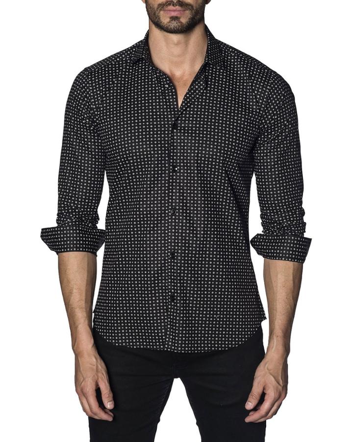 Men's Semi-fitted Mini Floral Print