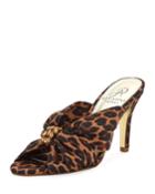 Flo High-heel Mule Sandals With Brooch Detail