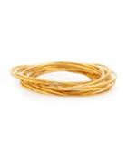 Devon Leigh 18-k Yellow Gold-plated Bangle