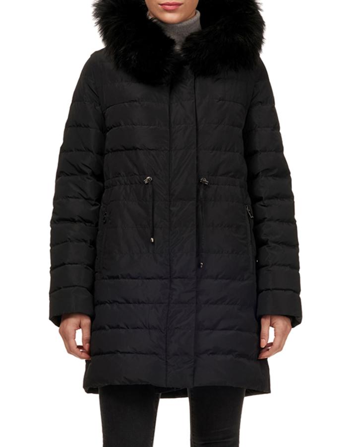 Rex Rabbit Fur Down Coat With