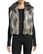 Rabbit-and-fox Fur Vest