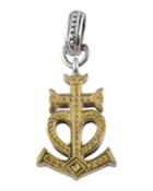 Carved Two-tone Pendant