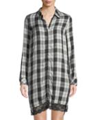 Plaid Lace-hem
