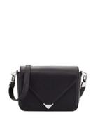 Envelope Smooth Box Crossbody Bag, Black