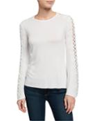 Romanov Lace-bell-sleeve Top