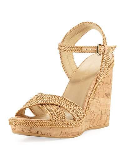 Pixie Woven Cork Wedge