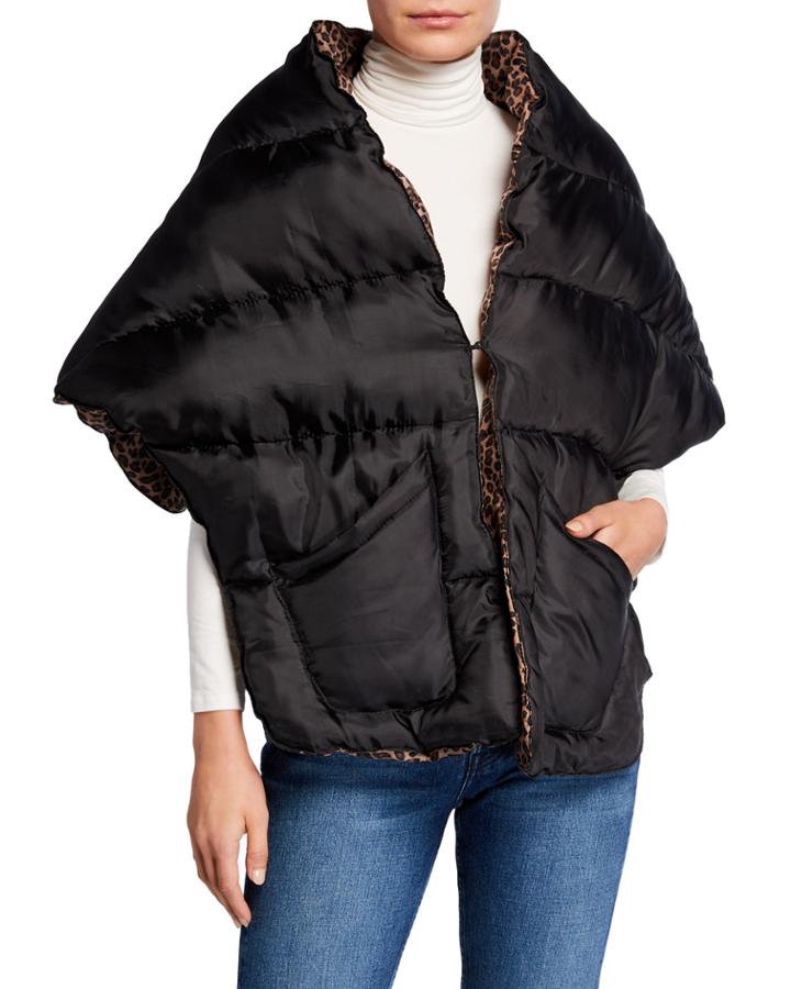 Reversible Puffer Cape