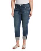 Alina Lace-side Ankle Jeans,