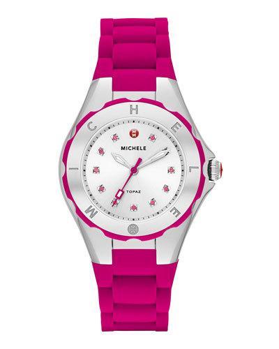 Tahitian Jelly Bean Petite Carousel Watch, Pink