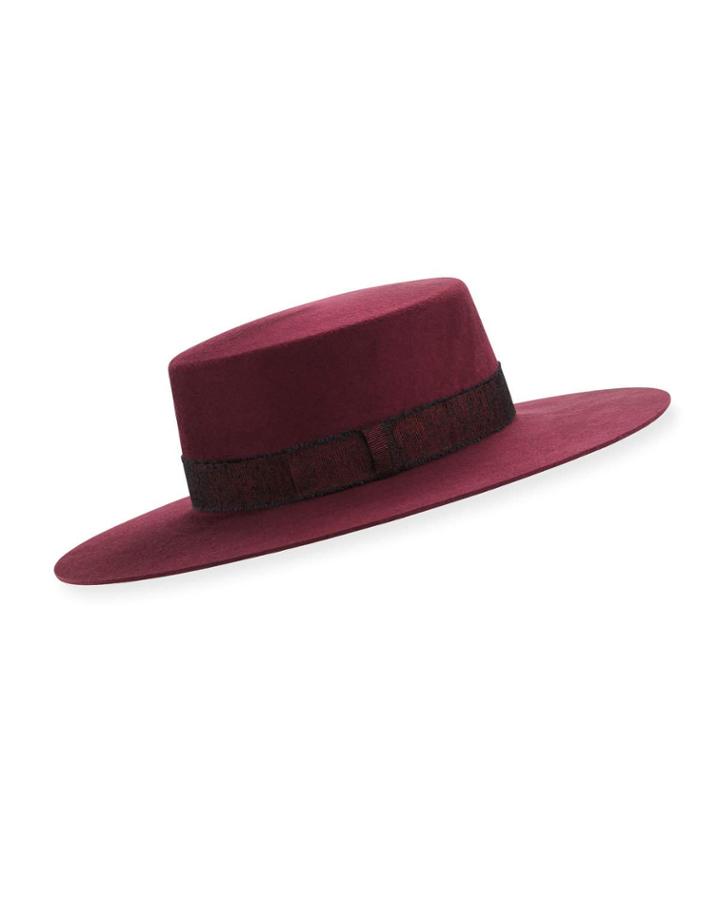 Division Bolero Wool Flat-top Hat