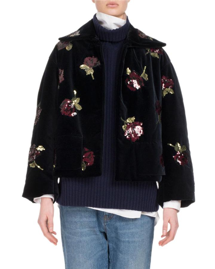 Ruddy Embroidered Velvet Jacket