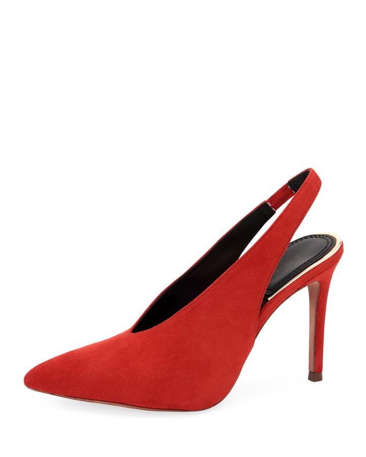 Cassie Suede Slingback Pumps