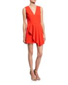 Callie V-neck Sleeveless Asymmetric Drape