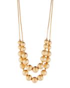 Long Double-strand Beaded Necklace,