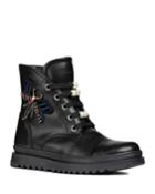 Beaded Dragonfly Combat Boots, Kids
